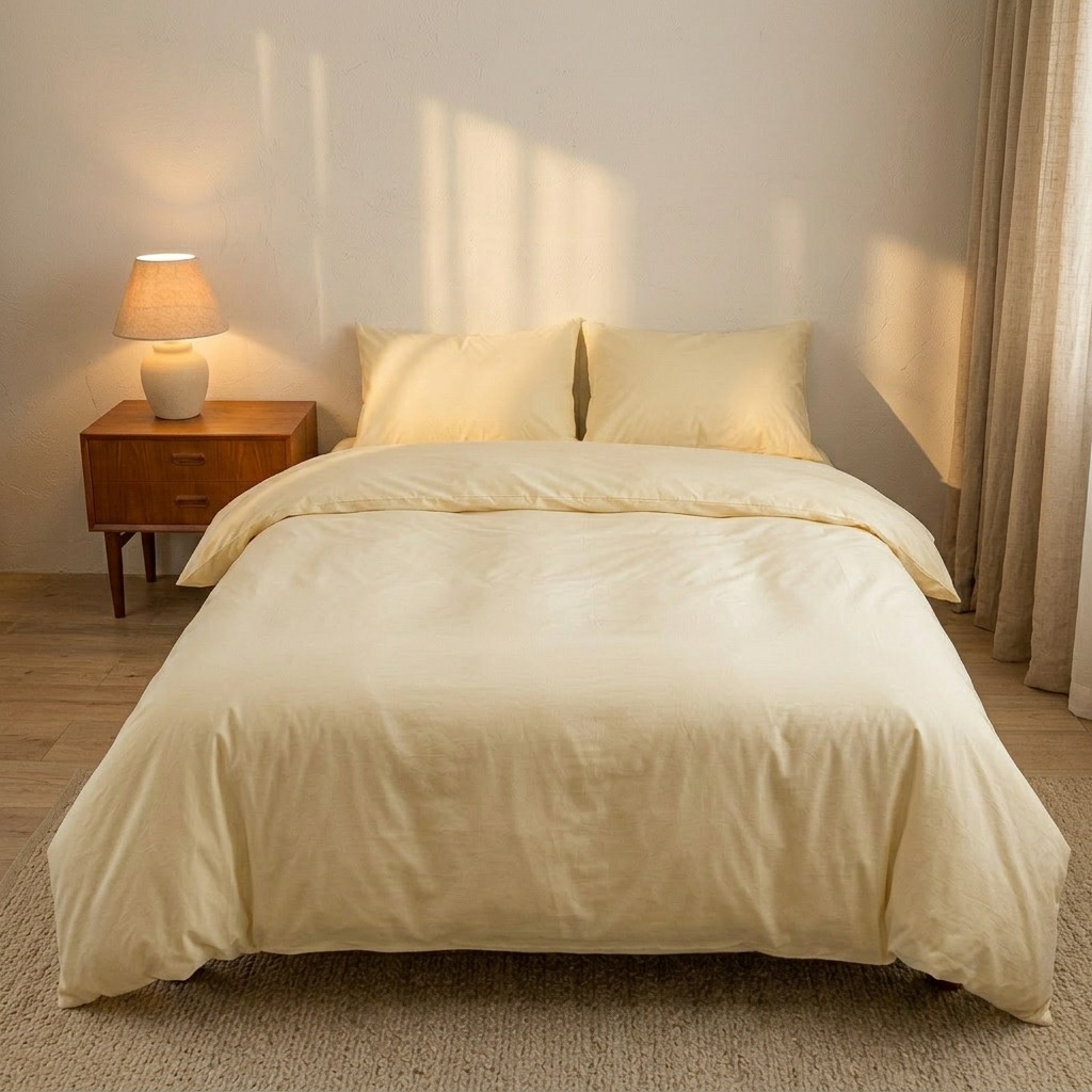 Butter Yellow Duvet Cover